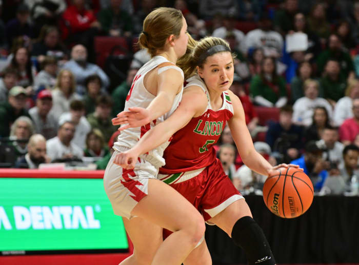 Lincoln Chatham Glenwood Illinois 3A girls basketball championship March 2 2024 Tim Vizer 26337